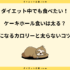 ケーキホール食いは太る？一人で食べるのはカロリー摂りすぎ！