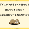 夜にキウイは太る？カロリーやダイエットで太らない食べ方を解説！