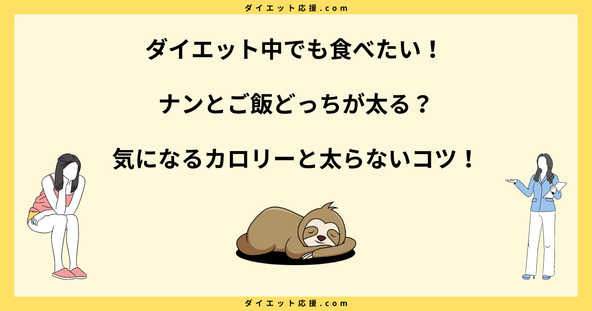 ナンとご飯どっちが太る？カロリーや太らない食べ方を比較