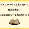 豚丼は太る？カロリーと太らない食べ方を紹介